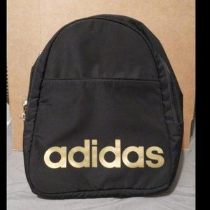 Women Men Unisex Adidas Originals Mini Backpack Black/Gold